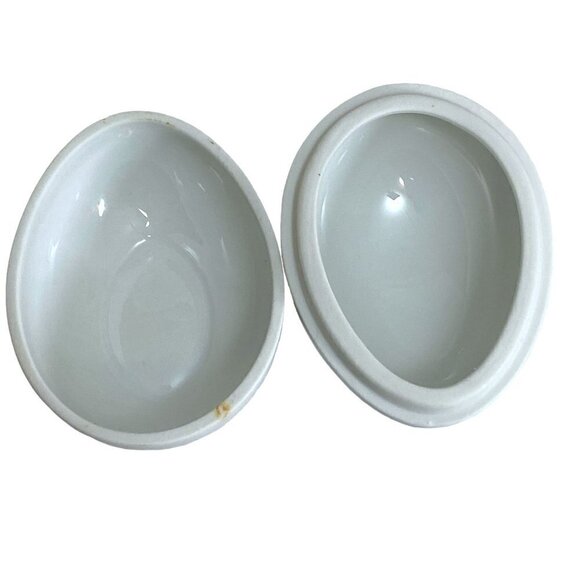 Limoges Porcelain Box Rochard France Red Poppies Egg Shape Trinket Box - Picture 14 of 15